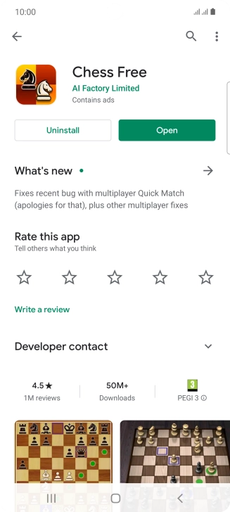 Press Uninstall.