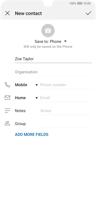 Press Phone number and key in the required phone number. Press Phone number and key in the required phone number.