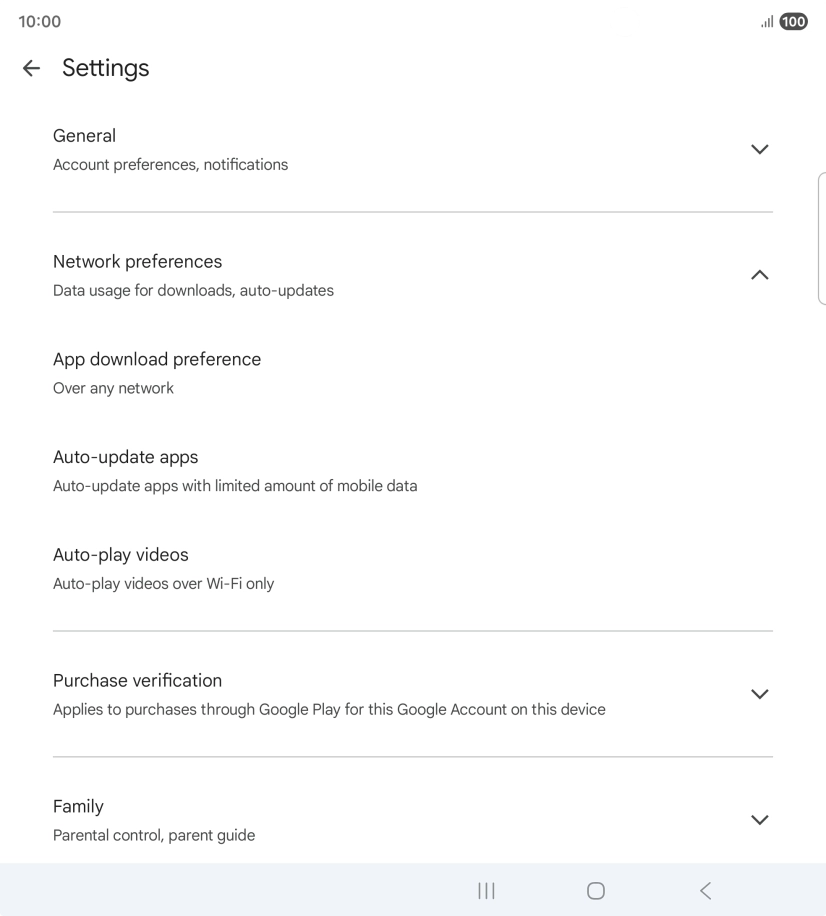 Press Auto-update apps. Press Auto-update apps.