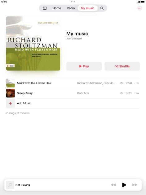 Go to the required category or playlist and press the required audio file. Go to the required category or playlist and press the required audio file.
