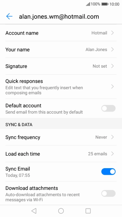 Press the Home key to return to the home screen.