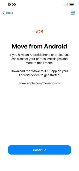 To transfer content to your phone, you need to install the app 