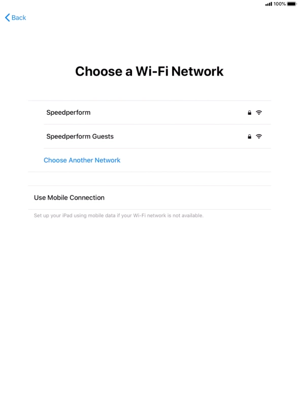Press the required Wi-Fi network.