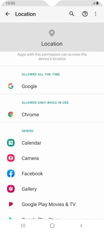 Press the required app. Press the required app.