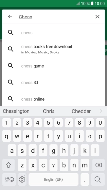 Key in the name or subject of the required app and press the search icon. Key in the name or subject of the required app and press the search icon.