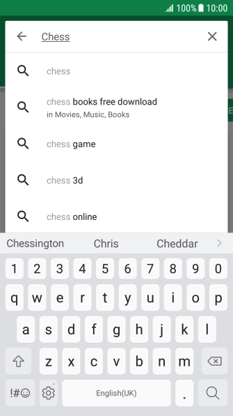 Key in the name or subject of the required app and press the search icon. Key in the name or subject of the required app and press the search icon.