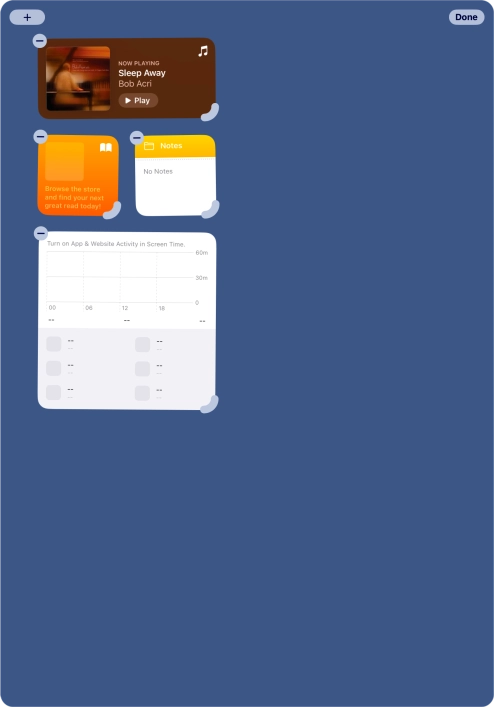 Press the add icon.