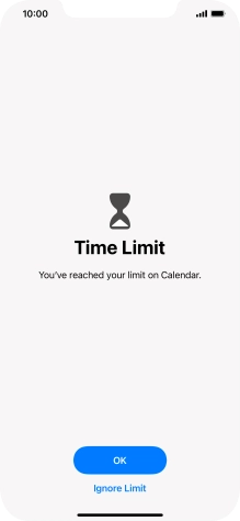 Press Ignore Limit.