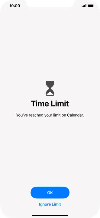 Press Ignore Limit.