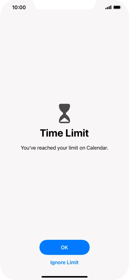 Press Ignore Limit.