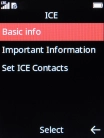 Press the Right selection key. Press the Right selection key.