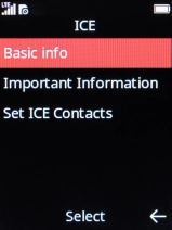 Press the Right selection key. Press the Right selection key.