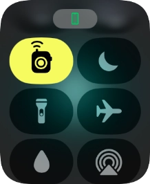 Press the flight mode icon to turn the function on or off.