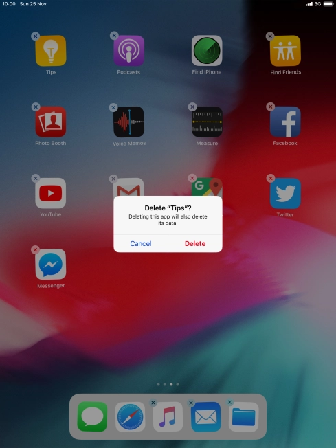 Press Delete. Press Delete.
