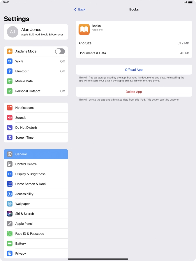Press Offload App.