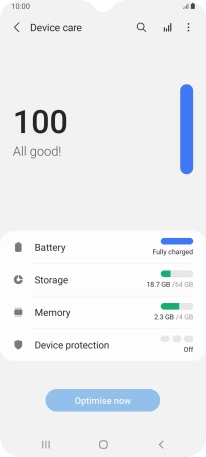 Press Battery.