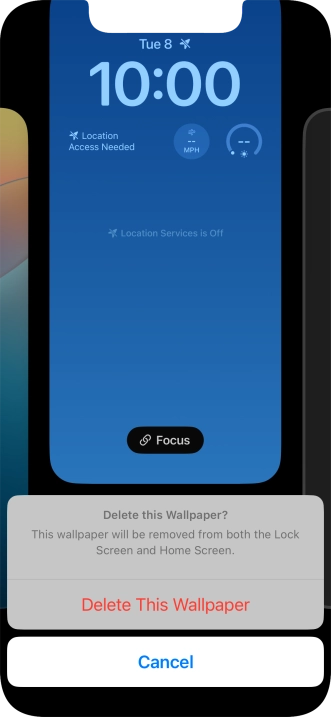 Press Delete This Wallpaper.