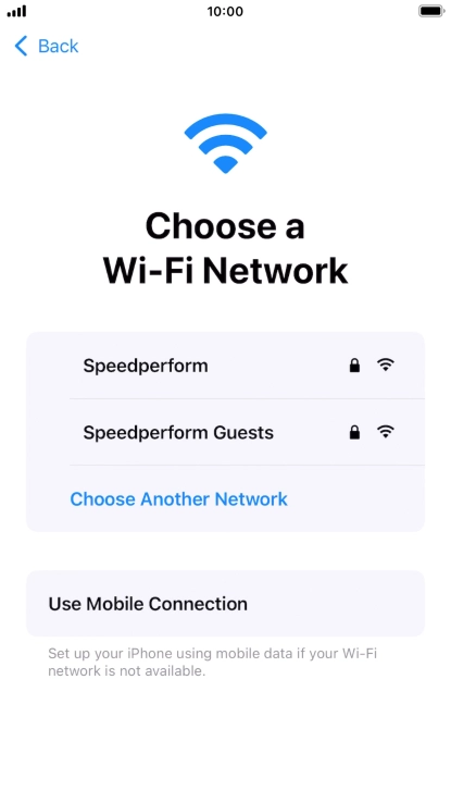 Press the required Wi-Fi network. Press the required Wi-Fi network.