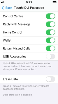 Press the indicator next to Press the indicator next to