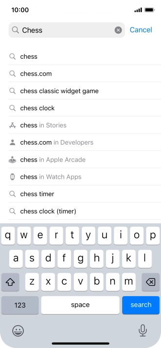 Press search.