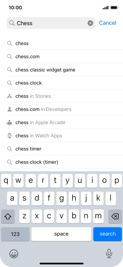 Press search.