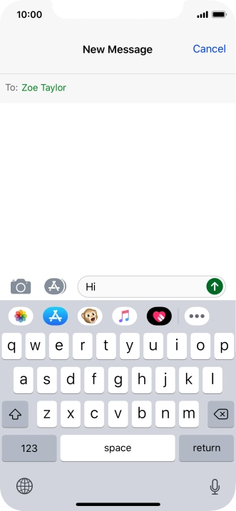 Press the picture icon. Press the picture icon.