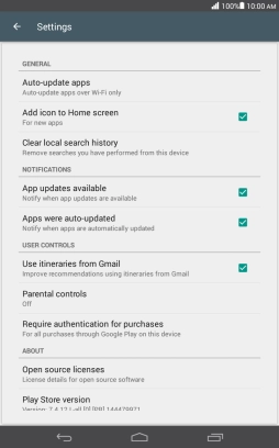 Press Auto-update apps. Press Auto-update apps.