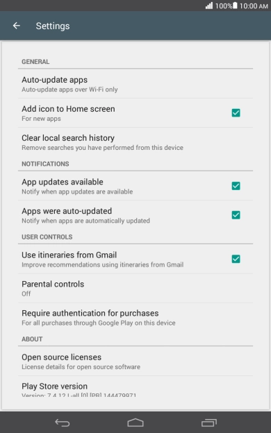 Press Auto-update apps. Press Auto-update apps.