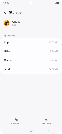 Press Clear cache.