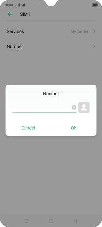 Key in +61414121121 and press OK. Key in +61414121121 and press OK.