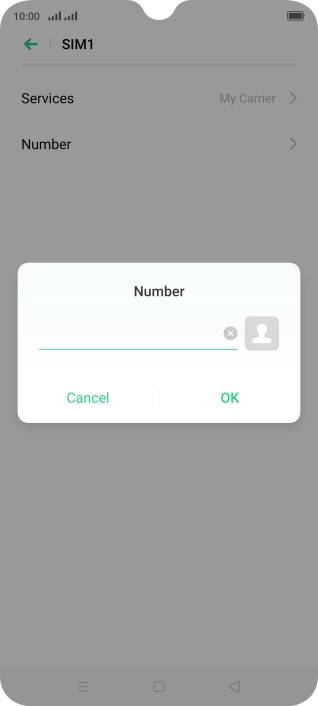 Key in +61414121121 and press OK. Key in +61414121121 and press OK.
