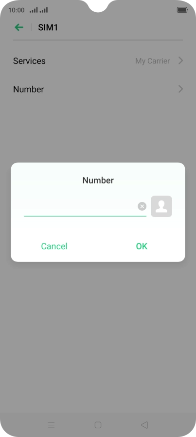 Key in +61414121121 and press OK. Key in +61414121121 and press OK.