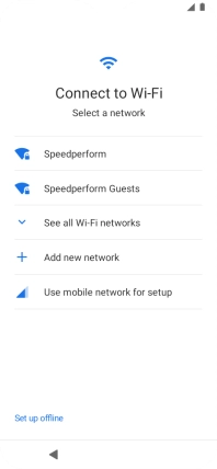 Press the required Wi-Fi network. Press the required Wi-Fi network.