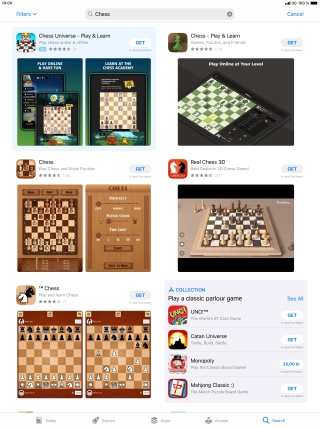 Press the required app. Press the required app.