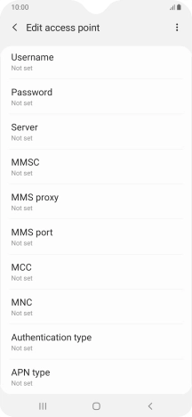 Press MMS port.