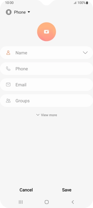 Press the address book drop down list. Press the address book drop down list.