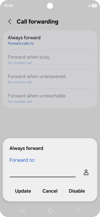 Press Disable.