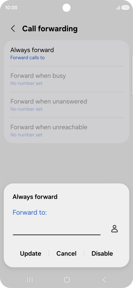 Press Disable.