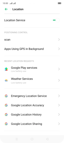 If you select Google Location Accuracy: If you select Google Location Accuracy: