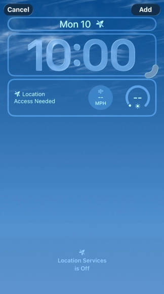 To customise the way the lock screen date is displayed, press the date widget and follow the instructions on the screen to select the required widget display mode.