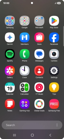 Press Gallery and go to the required folder.