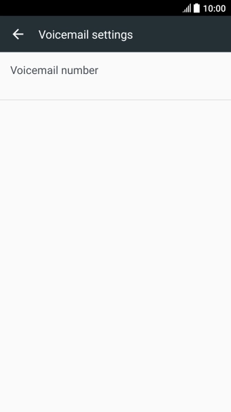 Press Voicemail number.