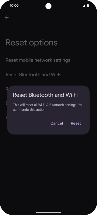 Press Reset.