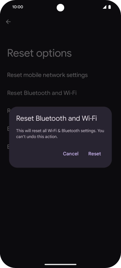 Press Reset.