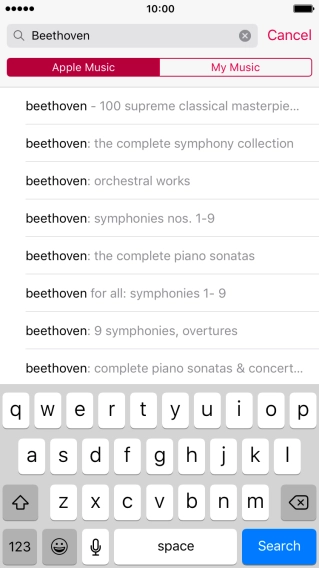 Press Search.