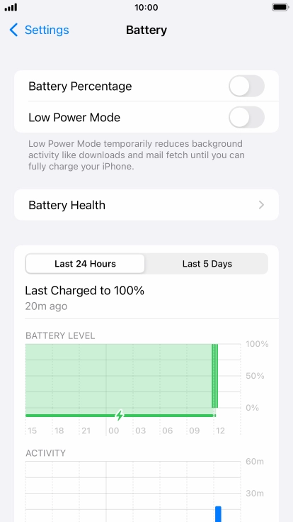 Press Battery Health. Press Battery Health.