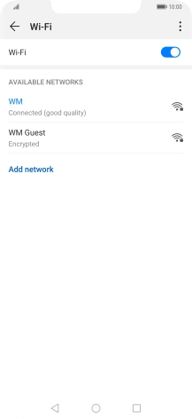 Press the Home key to return to the home screen.