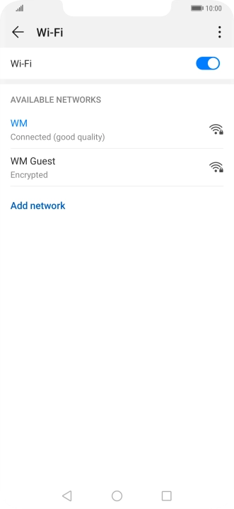 Press the Home key to return to the home screen.