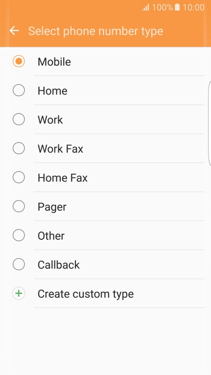 Press the required number type.