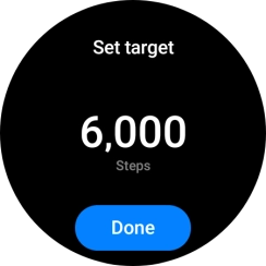 Slide your finger up or down on the screen to select the required goal. Slide your finger up or down on the screen to select the required goal.